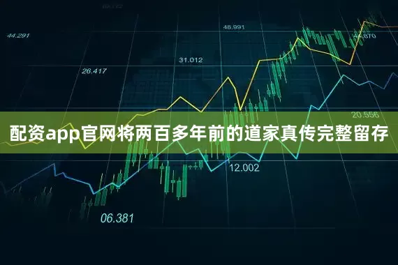配资app官网将两百多年前的道家真传完整留存